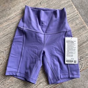 Lululemon Align High Rise 6” Bike Short in Dark Lavender Size 2